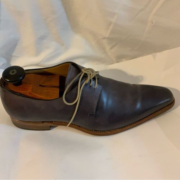 Carlos Santos Mens Dress Shoes 9 Distressed purple Leather main image 7